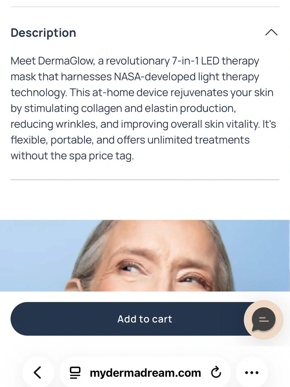 DermaGlow Silicone LED Mask
